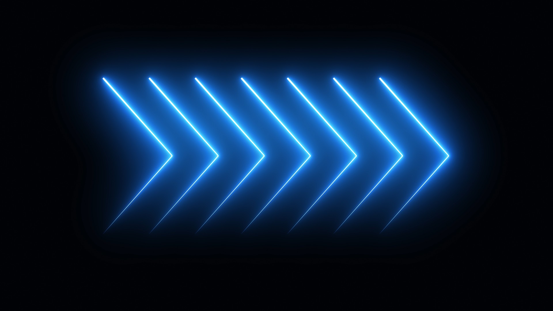 Neon glowing Arrows Symbols